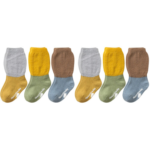 6Paires Bébé Grip Couleurs Variées Et 1