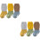 6Paires Bébé Grip Couleurs Variées Et 5