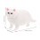 4Pièces Figurines Animaux Chat Plastique Pour Décoration 3