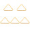 5Pièces Triangle Billard Rangement Fiable Accessoire Pool 3