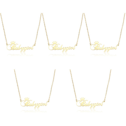 5Pièces Colliers Dorés Pour Déco Soirée Voyage 1