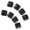 40Pièces Fixations Câble Alliage Noir Clips Adhésifs Protection 2