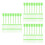 3000Pièces Sceaux Anti-Manipulation Extincteur Plastique Vert Durable 4