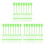 3000Pièces Sceaux Anti-Manipulation Extincteur Plastique Vert Durable 8