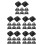 40Pièces Fixations Câble Alliage Noir Clips Adhésifs Protection 9