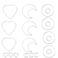 40Pièces Ronds Métalliques Argent Pour DIY -Rêves
