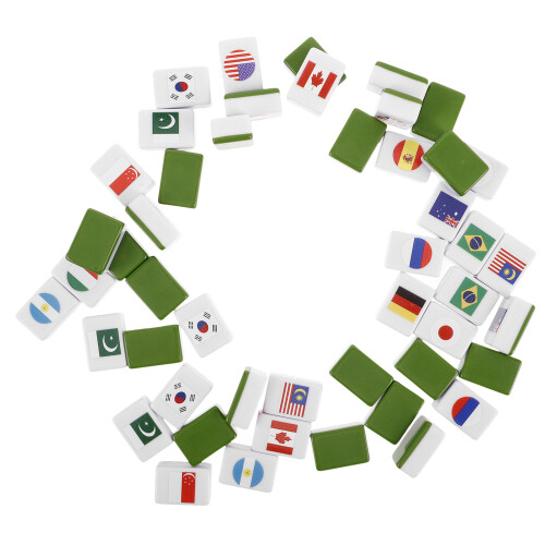 96Pièces Blocs De Jeu Mahjong Colorés Design Unique Pour 1
