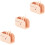3Pièces Cache Robinet Silicone Beige Bébé Cartoon 5