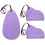 9Pièces Tissus De Nettoyage Microfibre Violet Pour Instruments À Vent 1