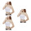3Pièces Brassières Wrap Strapless Pour 7