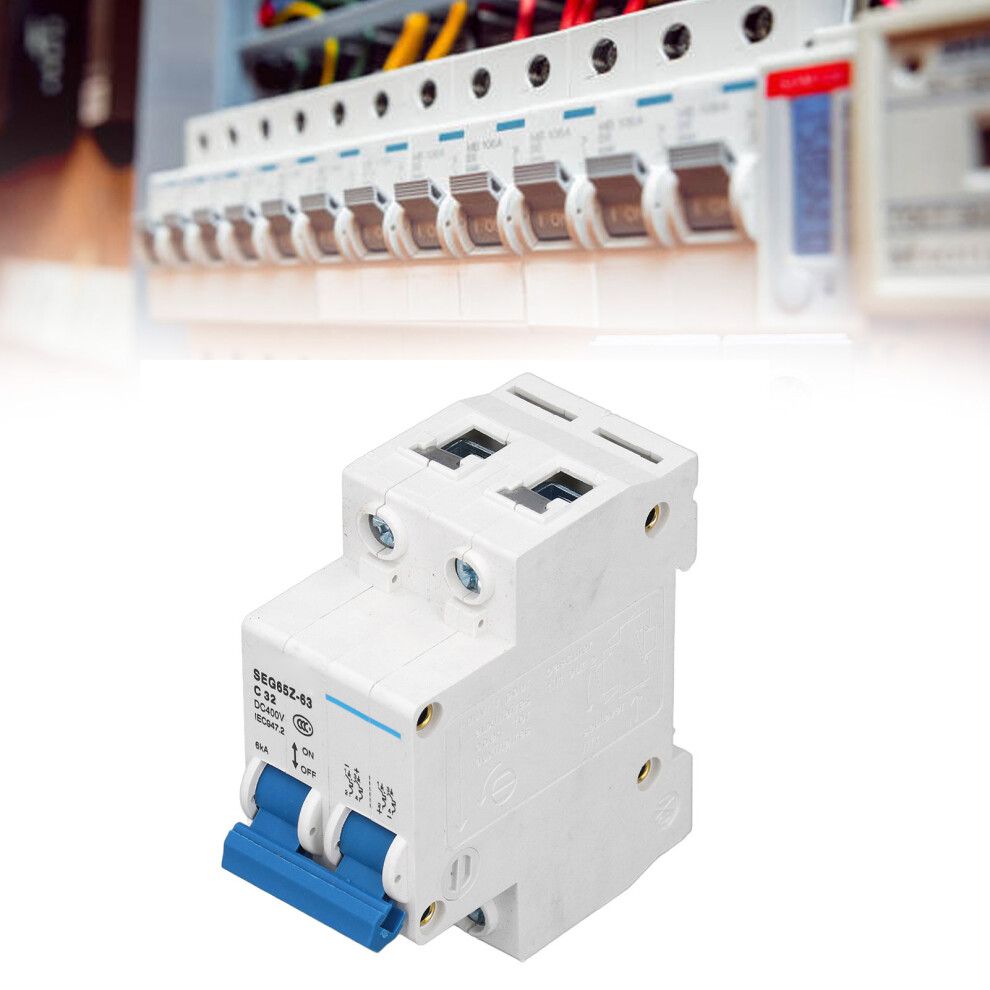2P 6Ka 400V Air Switch For Solar Pv Circuit Breaker C32 32A Grid Protection 8351372814392