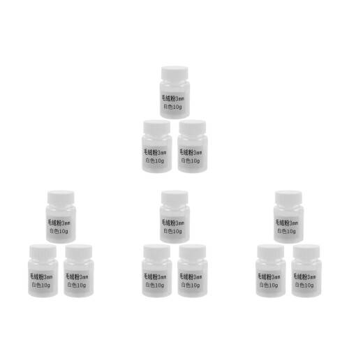 4Pièces Poudre Flocage Blanche Texture Douce Pour Miniatures 2