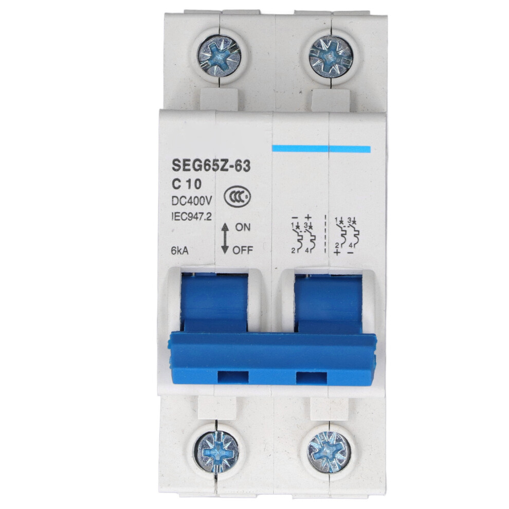 Dc Miniature Circuit Breaker 2P 6Ka 400V Air Switch For Solar Pv Panel System 6931381316388