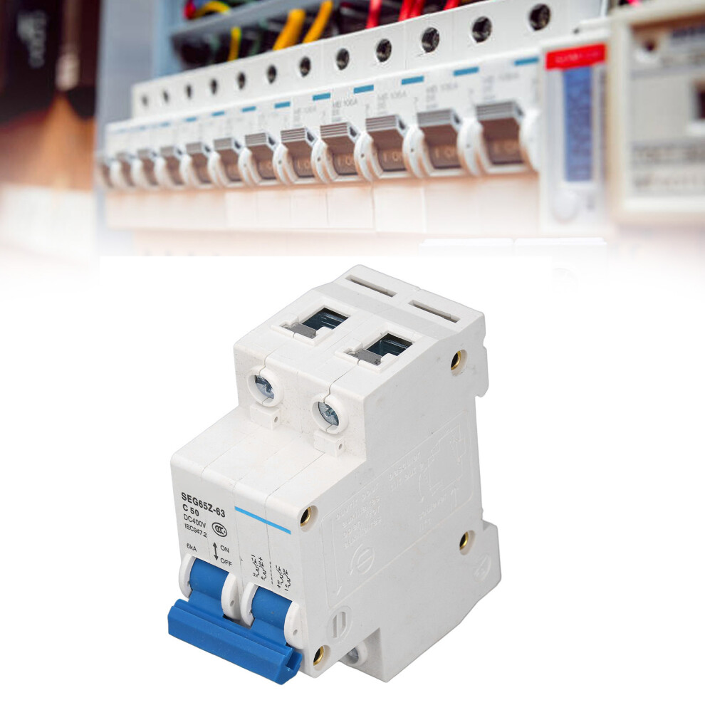 Dc Miniature Circuit Breaker 2P 6Ka 400V Air Switch For Solar Pv Systems 8071372814436