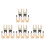 20Pièces Fixations Métal U Clips Câble Auto Résistants 3