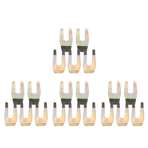 20Pièces Fixations Métal U Clips Câble Auto Résistants 2
