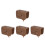 4Pièces Couvercle Robinet Bain Silicone Protection Choques Café 4
