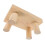 2Pièces Tabourets En Bois Khaki Solide, Facile À Déplacer 2