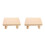 2Pièces Tabourets En Bois Khaki Solide, Facile À Déplacer 8