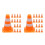 160Pièces Cônes Mini Orange De Jeu Éducatif 5