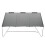 2Pièces Table Camping Collapsible Aluminium Robuste Portable Gris 1