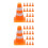 160Pièces Cônes Mini Orange De Jeu Éducatif 8