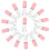45Pièces Tubes Gloss Et Rose Compact Applicateur Wand 2
