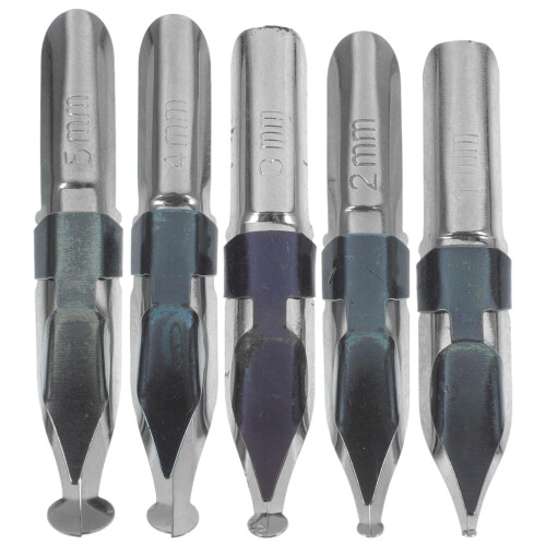 15Pièces Plumes De Stylo Acier Inoxydable Argentées