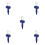 5Pièces Crochet Bleu Portable Pour Fils DIY Durable 7