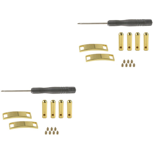 2Ensembles Kit Reparation Chaussures Aglets Métal Tour 1