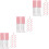 45Pièces Tubes Gloss Et Rose Compact Applicateur Wand 7