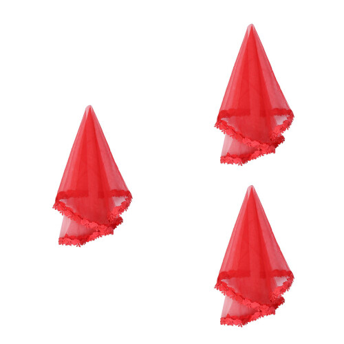 3Pièces Voiles Pour , Tulle Fin Bordure 2