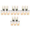 20Pièces Fixations Métal U Clips Câble Auto Résistants 8