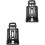 2Pièces Et Robuste En Fer Pour Usage Extérieur Noir 5