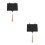 2Pièces Poêle Grill Noire Aluminium Usage 5