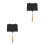 2Pièces Poêle Grill Noire Aluminium Usage 4