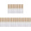 30Pièces Tubes Transparents Dorés Pour Brosse 3