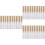 30Pièces Tubes Transparents Dorés Pour Brosse 7