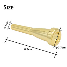 2Pièces Embouchure Instrument Cor D'harmonie Métal Stylé