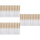30Pièces Tubes Transparents Dorés Pour Brosse 8