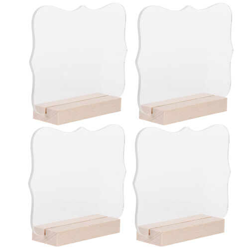 12Pièces Panneaux Réservés Blancs En Support Bois 1