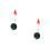 2Pièces Mini Drapeaux Bâton En Fer Multicolores Décor 4