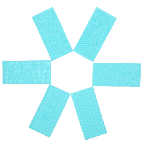 30Pièces Tapis Emprunte Argile Bleu Ciel Accessoire Pâte Polymère