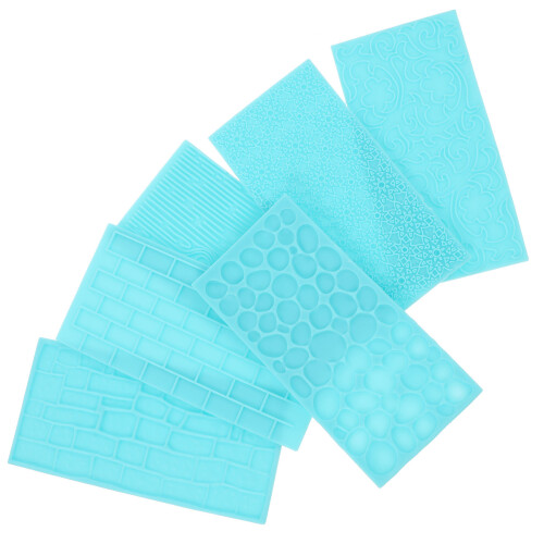 30Pièces Tapis Emprunte Argile Bleu Ciel Accessoire Pâte Polymère 1