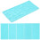 30Pièces Tapis Emprunte Argile Bleu Ciel Accessoire Pâte Polymère 3