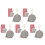 5Pièces Range Portable Cuir Zippé Clip Multifonction 2