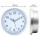 Vintage Silver Wall Clock with Hidden Safe, Large Storage Space 5