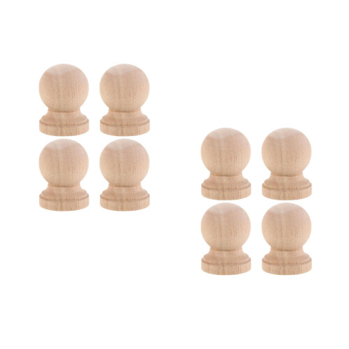 8Pièces Embouts Bois Clarun Décor 2