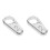 2Pcs Silver Frame Clutch Throttle Cable Clamp for Motorcycle Brake 5