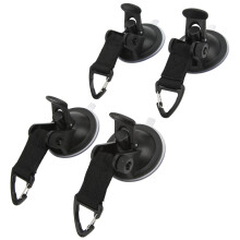 4 Stück Heavy Duty PVC Autosonnensegel Saugnapf für Outdoor-Reisen